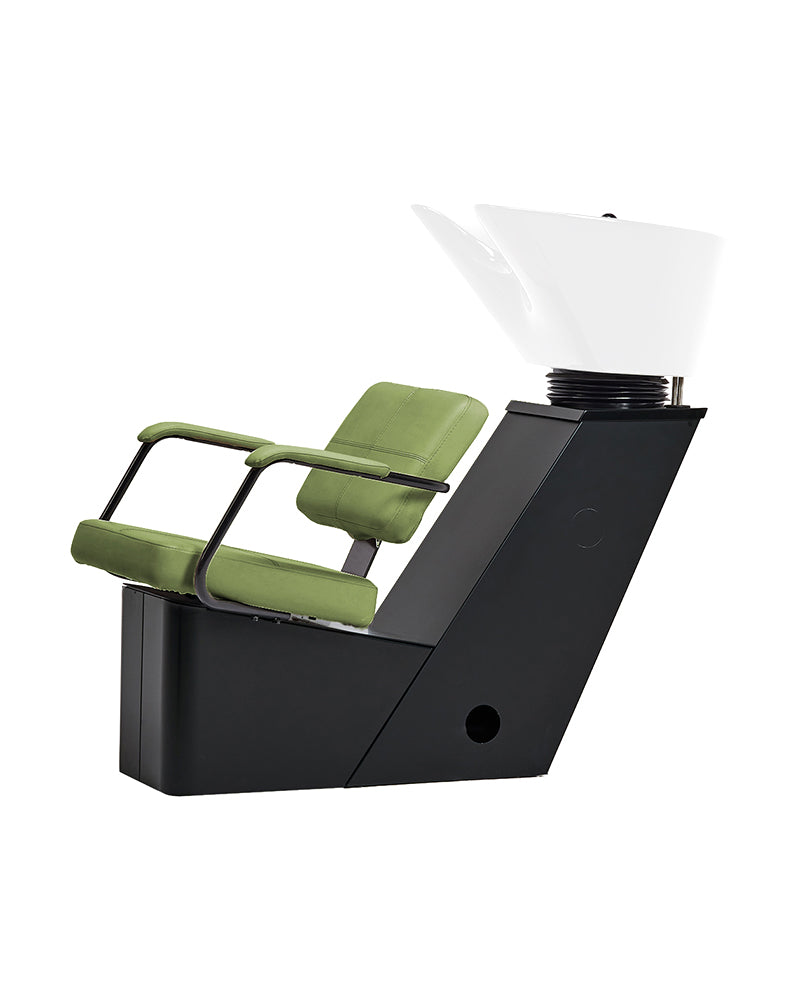 Shiki - Grøn vaskestol med hvid kumme